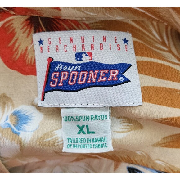 Reyn Spooner San Francisco Giants Men’s Shirt XL Aloha Floral Hawaiian MLB EUC - Picture 5 of 6
